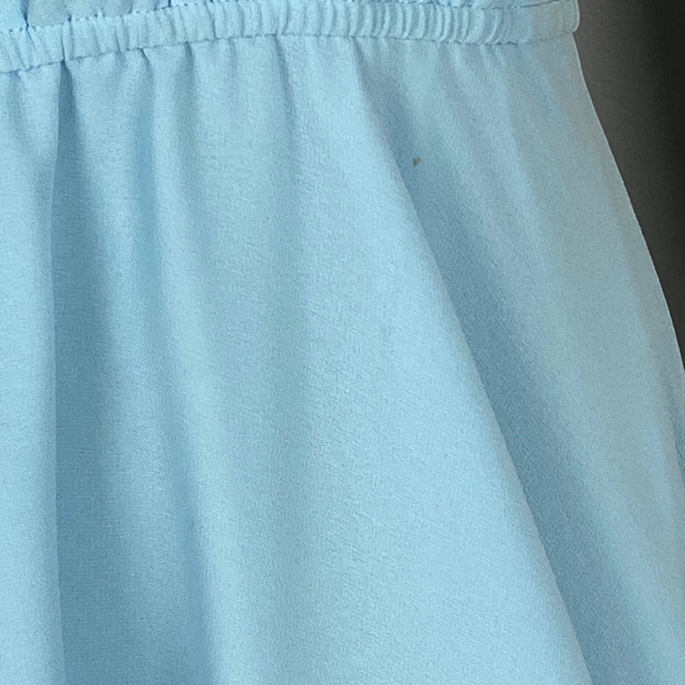 HAUTE HIPPIE BLUE HALTER HIGH-LOW MAXI DRESS - Picture 4 of 9